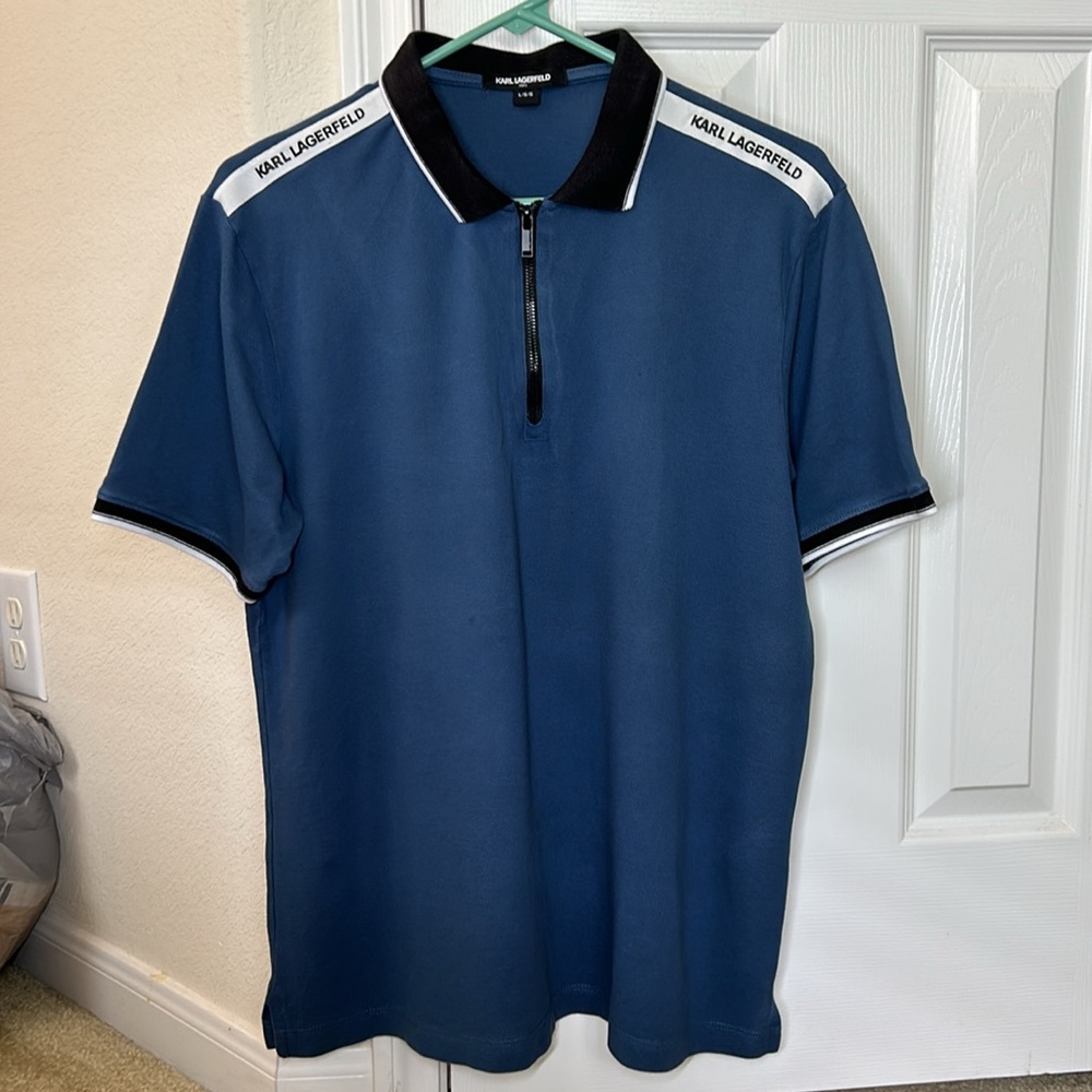Karl Lagerfeld men’s Polo Shirt. Size Large.